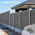 China Factory Wholesale Privacy Outdoor Wood Plastic Composite Aluminum Post Garden WPC Fence